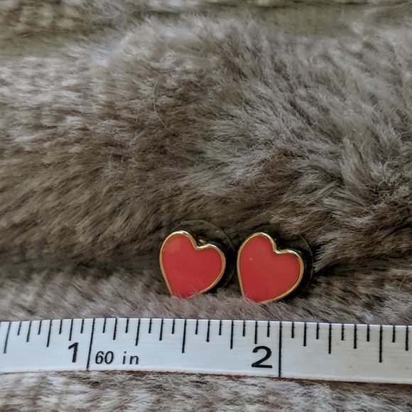 Kate Spade Pink Heart Earrings - Picture 3 of 3